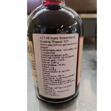 ACTAS  Aceto Balsamico di Modena “Poesia” IGP 1